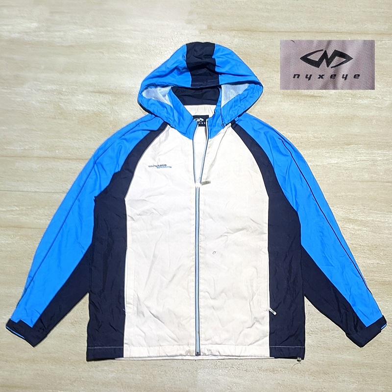 Jaket Thrift Sport Pria NYXEYE Hoodie Olahraga Second Preloved Branded Kondisi 80%