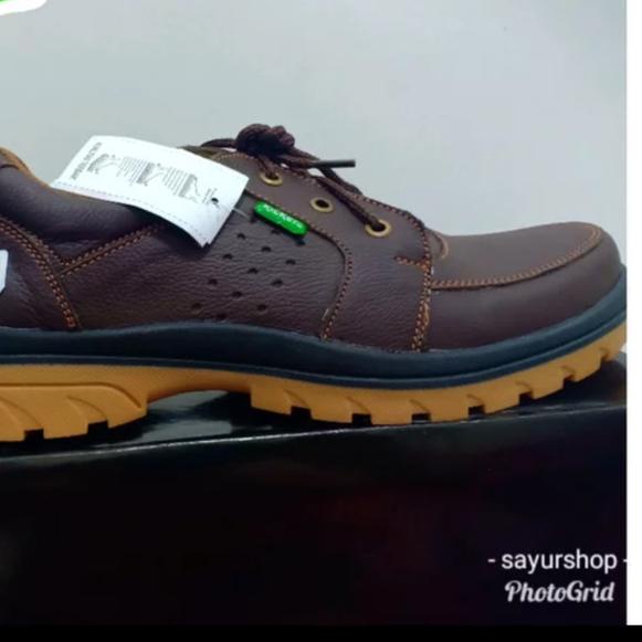 SEPATU KICKERS CASUAL PRIA BAHAN KULIT ASLI JAMINAN UANG KEMBALI