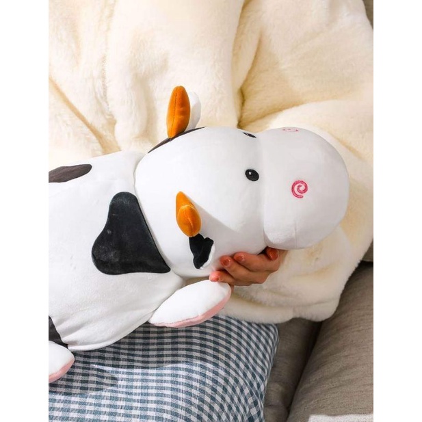 Boneka 2in1 Lucu - MINISO 15in Reversible Plush Toy ( Unicorn + Cow)