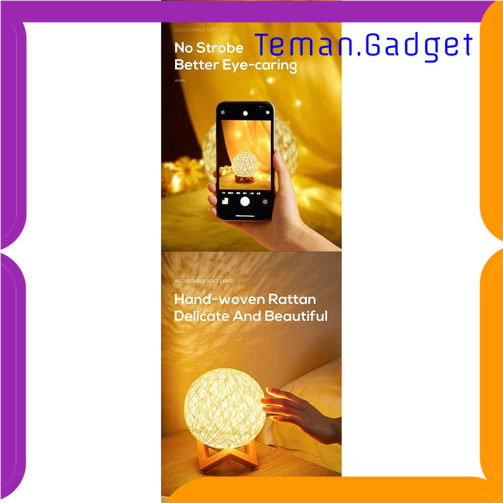 TG-LMP MShadow Lampu Tidur LED Dekorasi Bola Sepak Takraw 15 cm - XD090