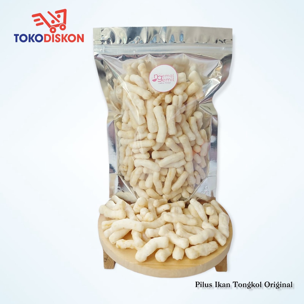 

Pilus Ikan Tongkol Original Homemade Kerupuk Ikan Tongkol Asin Gurih / Premium