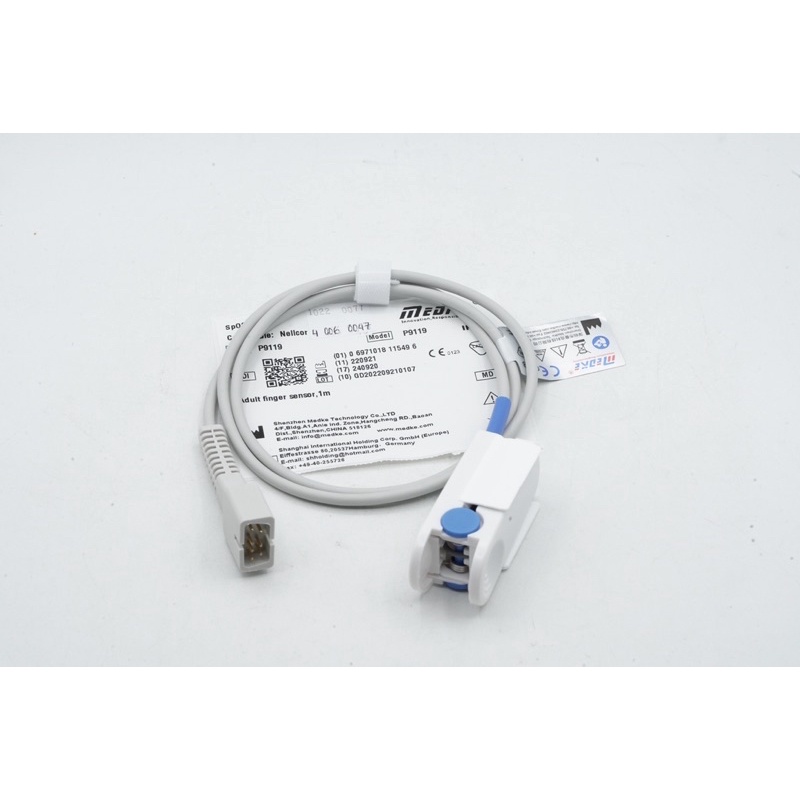 Medke Kabel Nellcor Cable Adult Finger SPO2 Sensor 7 Pin 1M | 4.006.0047 | P9119