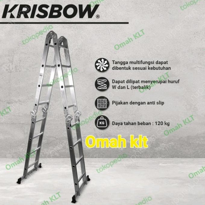 tangga lipat alumunium 4,4m by krisbow