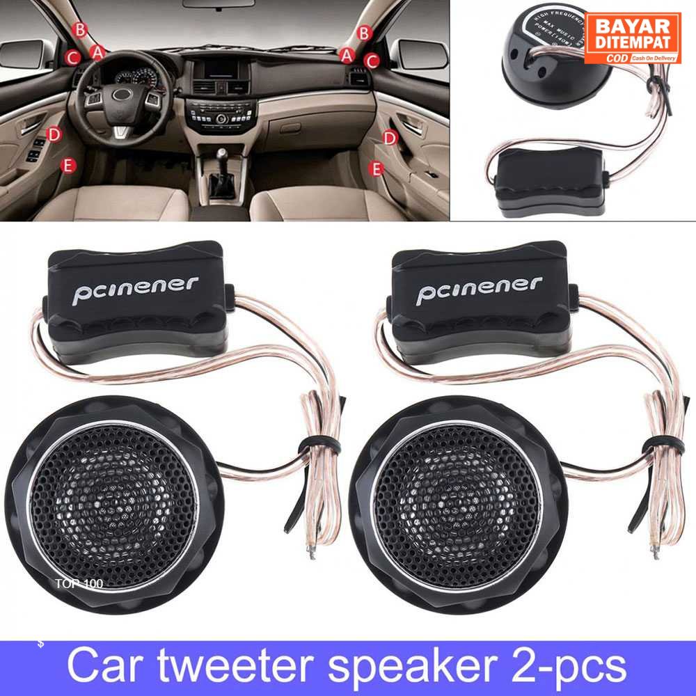 ( ORI ) PCINENER Speaker Mini Dome Tweeter Mobil HiFi 140W 2 PCS - TS-T280