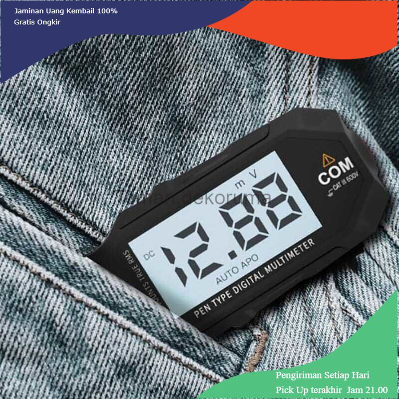 TD- PR2 DUKA Mini Pocket Digital Multimeter AC/DC Voltage Tester - DLBS-600