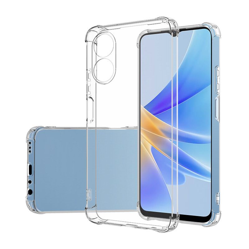 Soft Case Silikon Oppo A17 Oppo A17k Bening Transparant Airbag Anti Crack Tebal