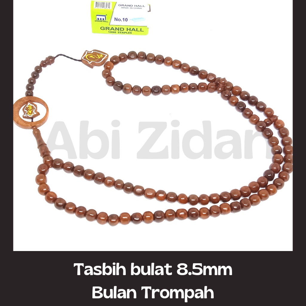 tasbih fashion muslim murah kaokah kaukah bulat 99 bulan trompah 8.5mm COD