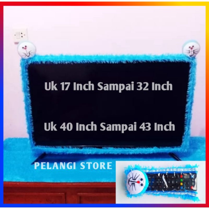 Bando Tv Led 40 - 43 Inch Dan 17 - 32 Ich 1 Set Taplak Meja Bulu Rasfur 150x50 Dan 100x50 +Sarung Re