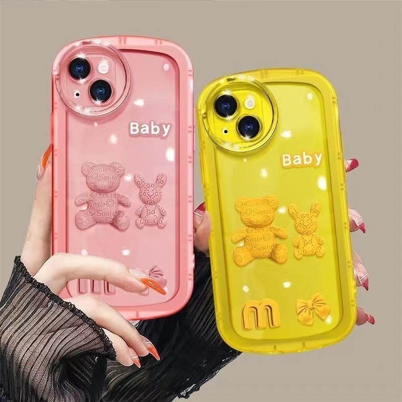 Case Motif Beruang Untuk iPhone 12 13 11 Pro Max X Xs Max Xr rjgb