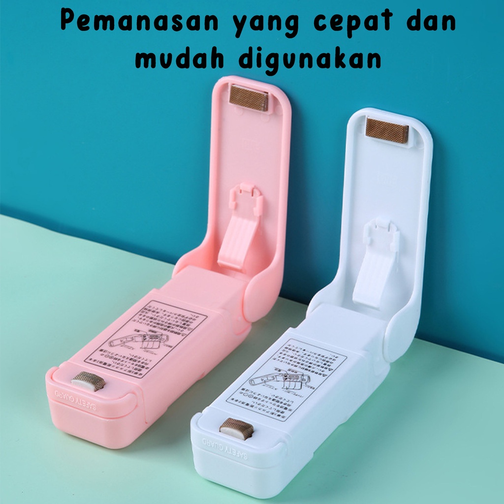 Pengemas Makanan Serbaguna Portable Alas Press Mini Perekat Plastik Mini Hand Sealer