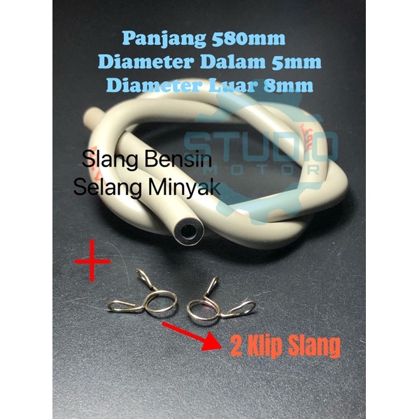 Slang Bensin Selang Minyak Saringan / Filter Universal Serbaguna Hose Fuel 580x8x5