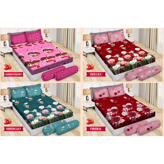 Sprei Bonita Original king or queen Size 180x200 atau 160x200 (boleh COD) motif Abstrak Minimalis