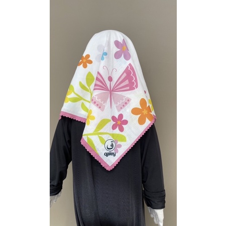 VOAL PRINTING ANAK INSTANT MOTIF KUPU2 BESAR / HIJAB INSTANT ANAK LUCU / HIJAB INSTANT ANAK KARAKTER