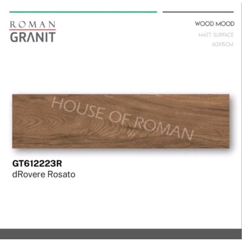 Roman Granit dRovere rosato 60x15 / dRovere pine 60x15 / lantai kayu / granit kayu / keramik kayu / lantai motif kayu