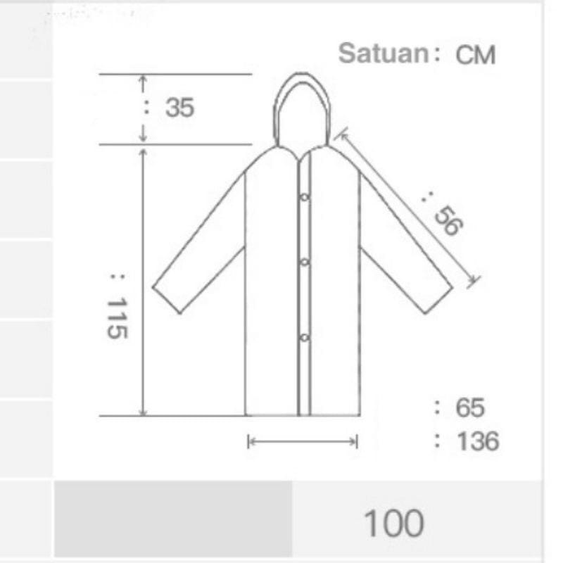 Jas Hujan / Jas Hujan Korea / Jas Hujan Fashionable Import / Jas Hujan Termurah &amp; Berkualitas / Jas hujan Reusable