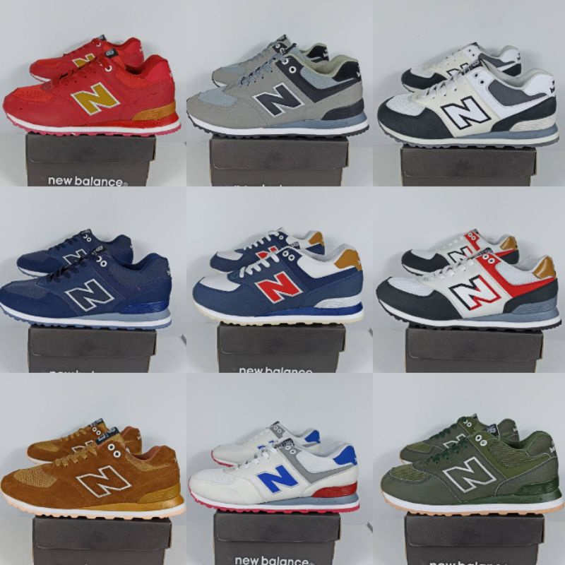 Sepatu Sneakers Kets N574 Pria Tali, Casual. Size 39-43