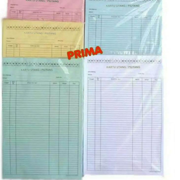 

Diskon Spesial KARTU UTANG / PIUTANG UKURAN FOLIO ISI 100 LEMBAR