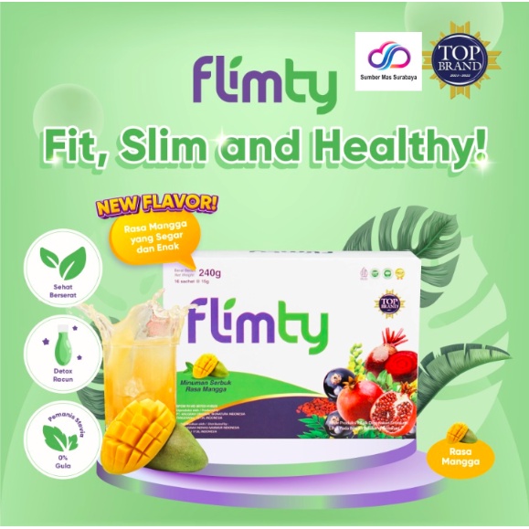 Flimty Mangga Flimty Mango Flimty Fiber Detox Antidioksidan Rasa Mango