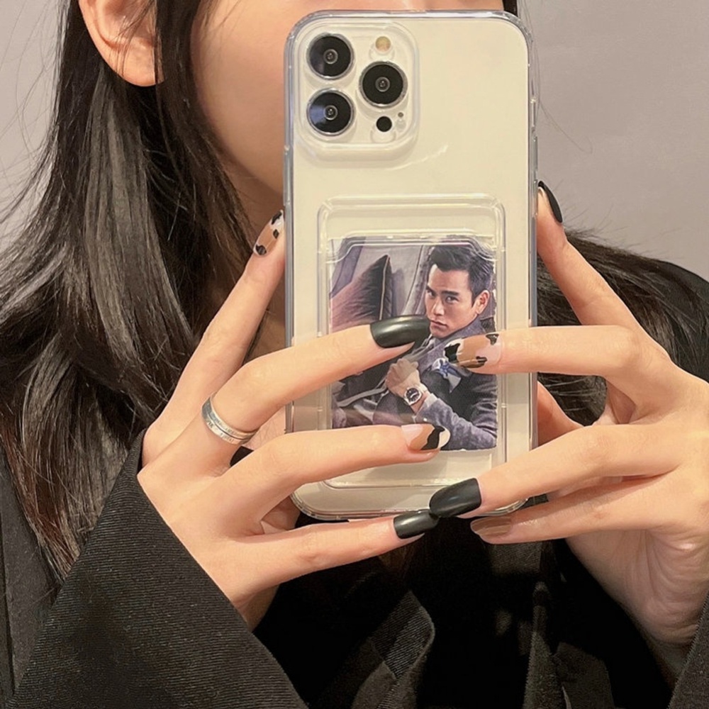 Case Realme 2 2 Pro 5 5i 6i 9i C3 C11 2020 C12 C15 C25 C35 Narzo 20 30A 50A 50A Prime Clear Transparant Card Slot TPU Casing Holder Simpan Kartu