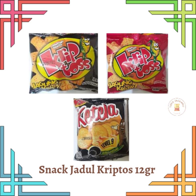 Snack Jadul Kriptos Jagung Krispi/Ketela 12gr