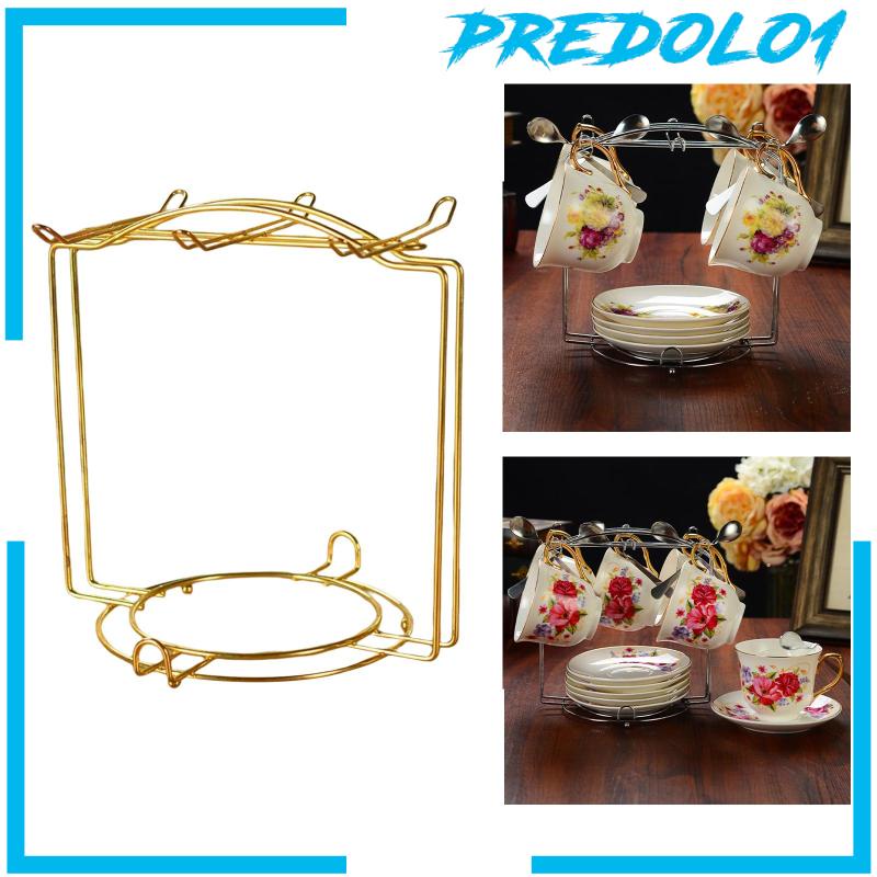 Predolo1 Rak Holder Gelas Kopi Bahan Metal Untuk Meja