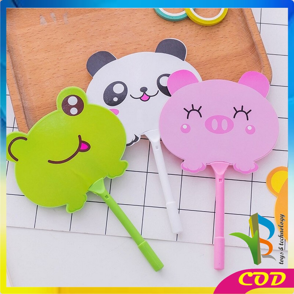 RB-A2 Pena Pulpen Gel Kipas / Pena Kipas Animal &amp; Buah / Pulpen Kipas Karakter Lucu Souvenir