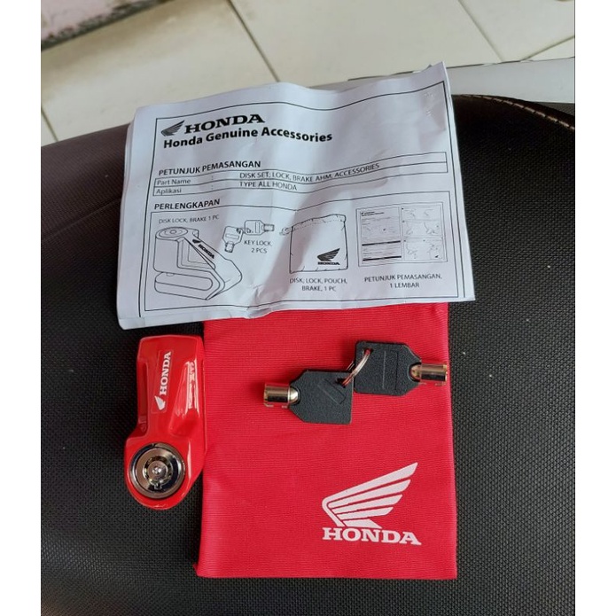 gembok cakram original honda