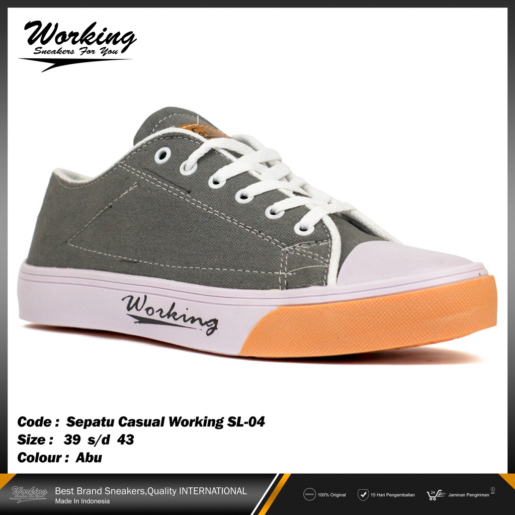 Working Sneakers For You Sepatu Kanvas Pria SL-04