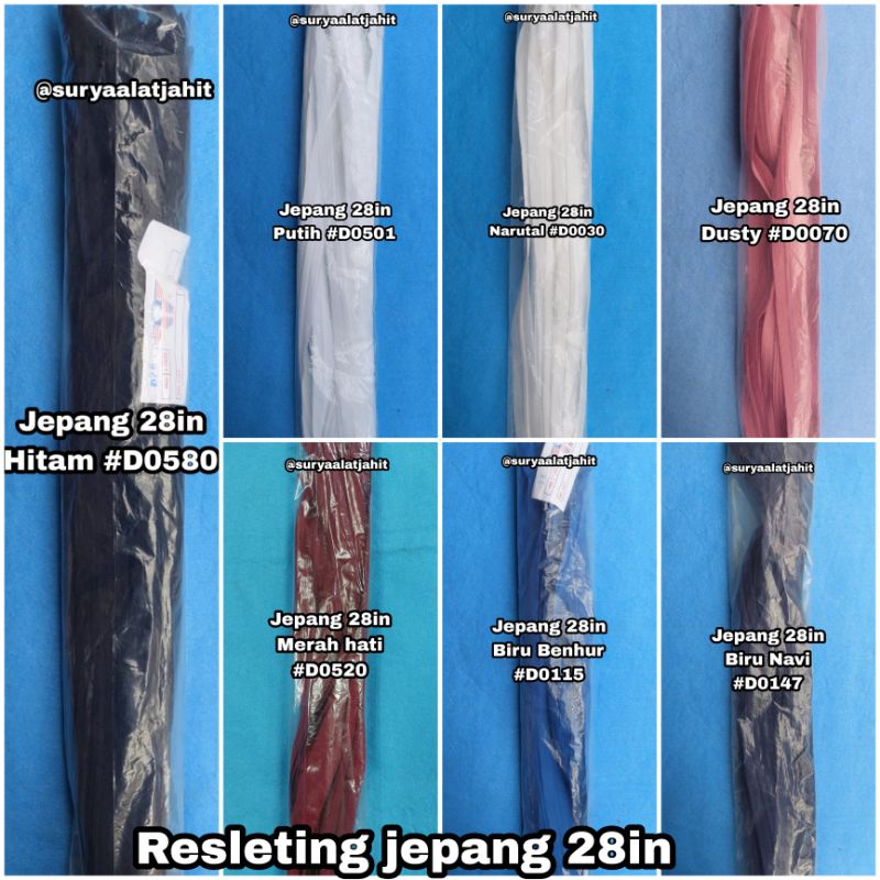 Resleting Jepang Amco 28in/70cm 1lusin=rp.43.850/12pcs