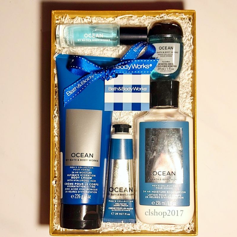 BBW OCEAN MENS GIFT SET PAKET BATH &amp; BODY WORKS