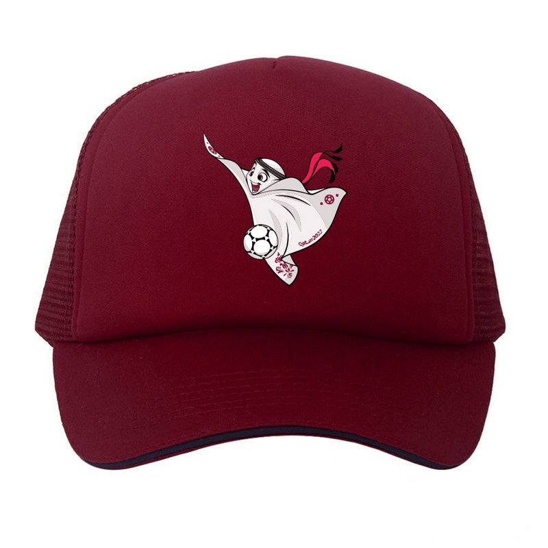 Topi Trucker World cup Piala Dunia Qatar Mascot La'eeb