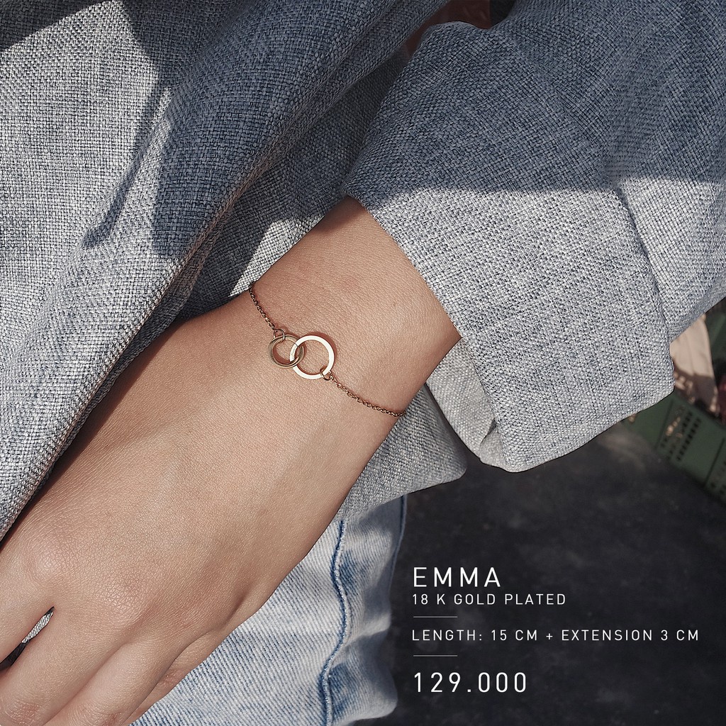 EMMA BRACELET (STAINLESS STEEL + 18K GOLD PLATED) - ANTI KARAT