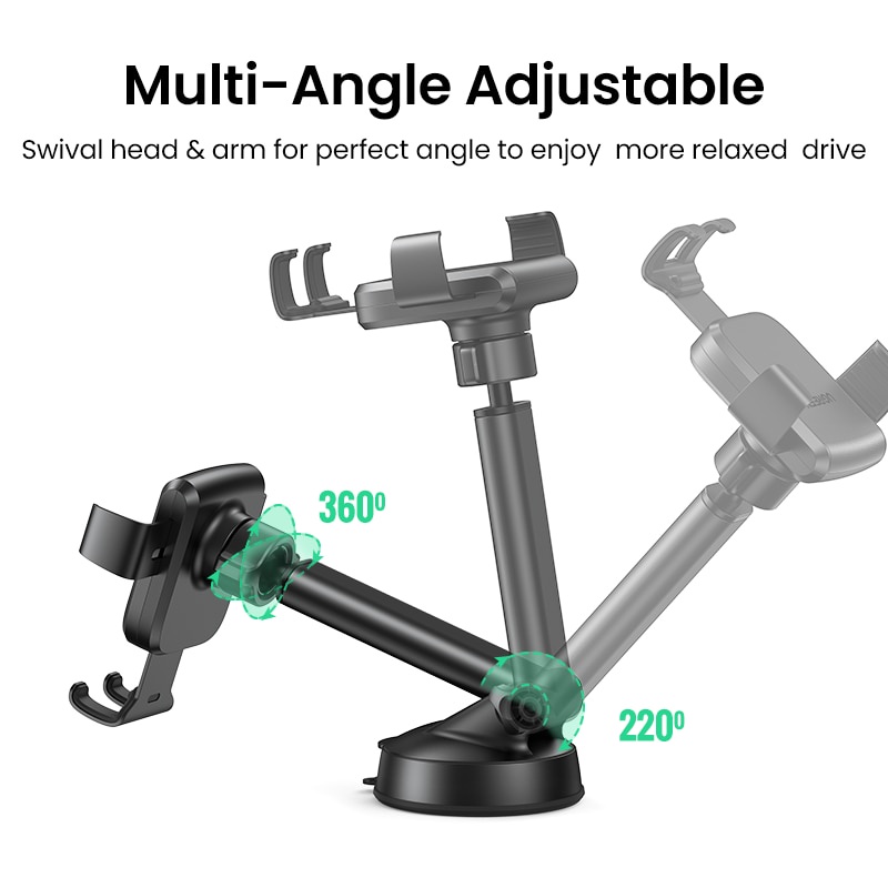 Ugreen Stand Holder Handphone Gravitasi Dengan Kop Perekat Untuk Aksesoris Mobil