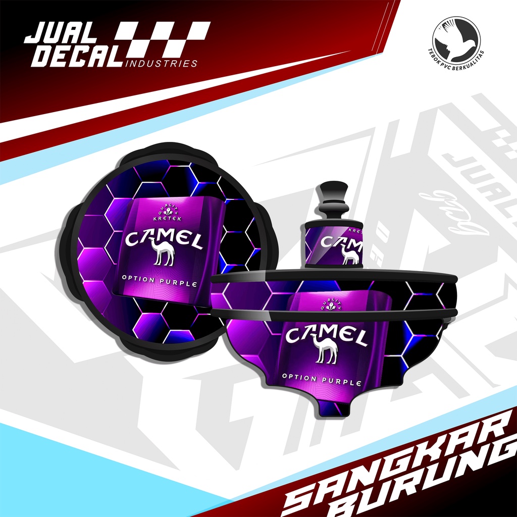 Stiker Tebok Lovebird CAMEL Decal Sangkar Kandang Burung Batman Pleci