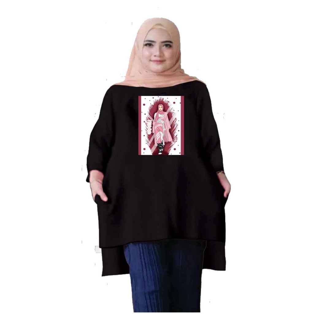 Tunik Jumbo Hijab Style Marun