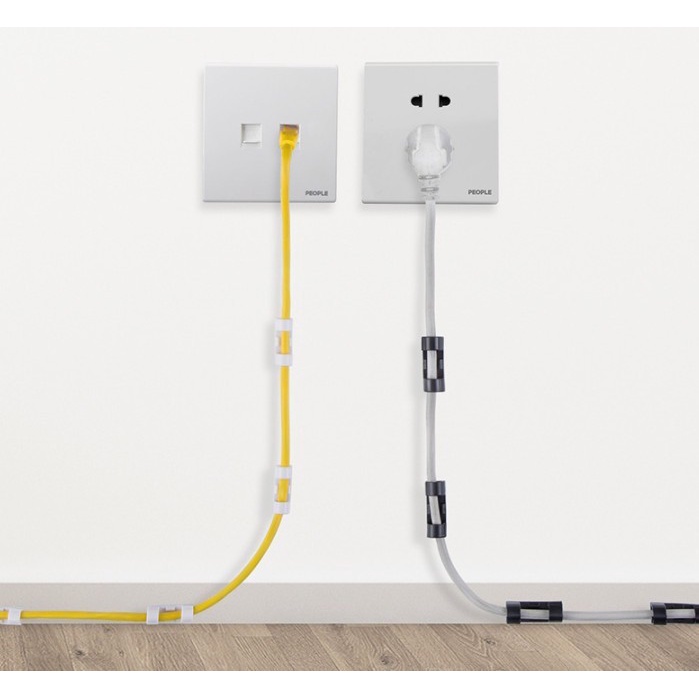 Penjepit Kabel Klip Kabel Organizer Pengikat Kabel Cable Clip Kecil