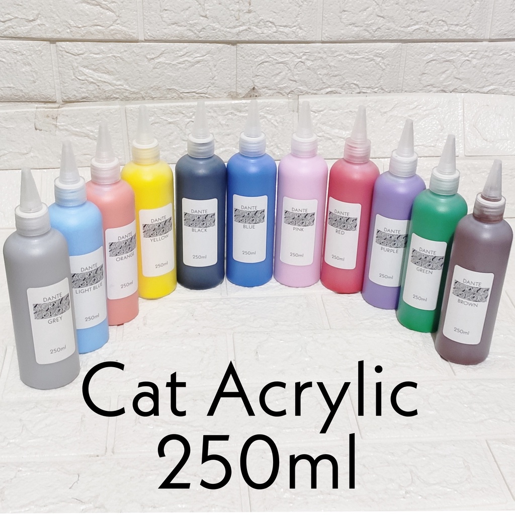 

HJK Cat Acrylic Berkualitas 250ml Warna Beragam