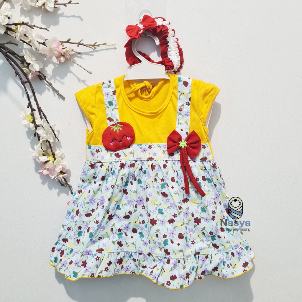 [P-019] Dress Bayi (0-6 bulan) Perempuan Motif Matahari