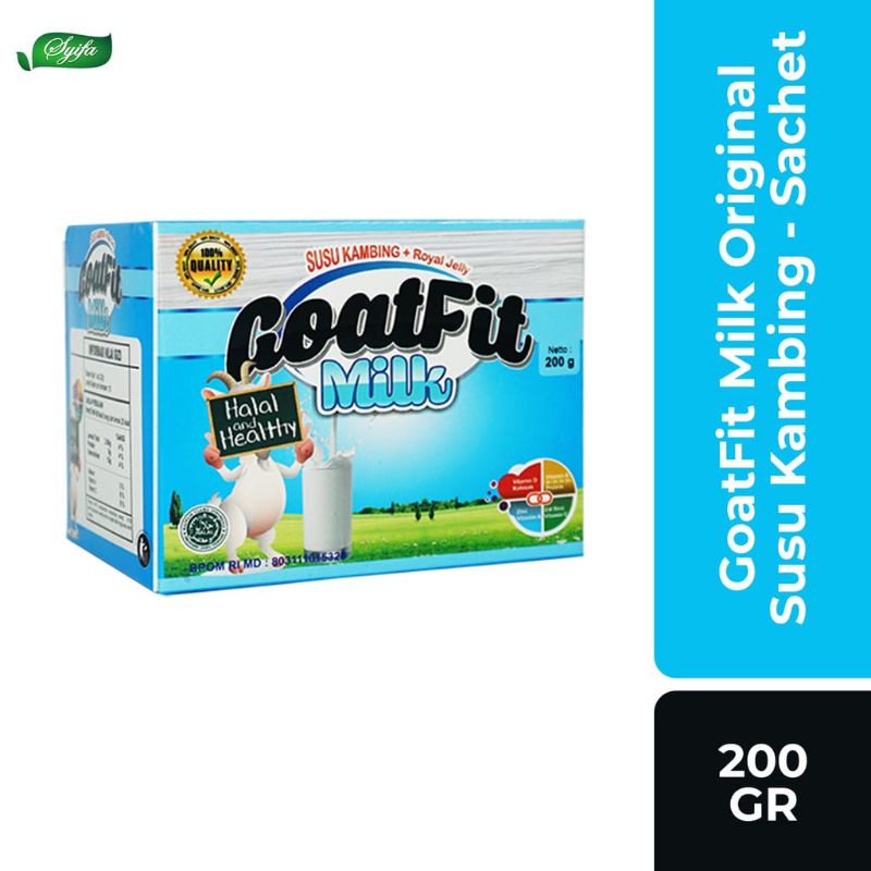 

Susu Kambing Etawa Goatfit Milk Original Sachet | Susu Etawa Plus Royal Jelly | Susu Kambing Etawa