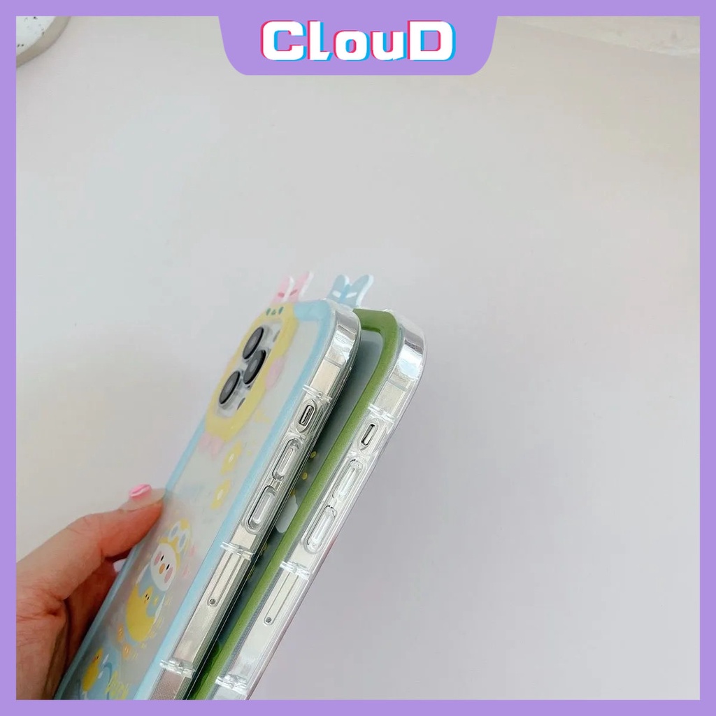 Soft Case Tpu Motif Kartun Bebek 3D Untuk iPhone 11 Pro Max 7 6s 6 8 14 Plus X XR XS Max 13 12 11 14 Pro Max SE 2020