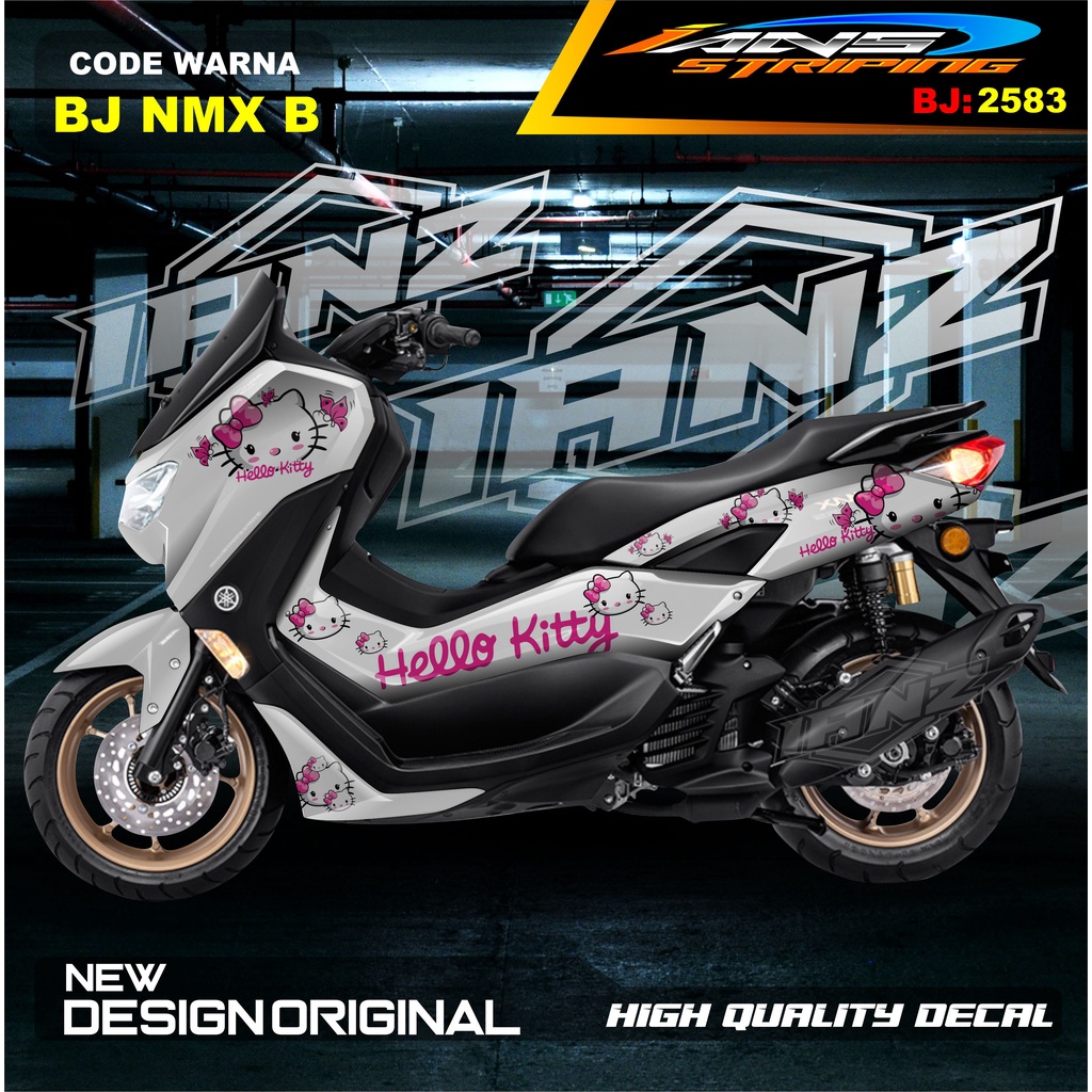 STICKER NMAX FULL BODY ANIMASI HELLOKITTY / STICKER VARIASI ALL NEW NMAX TERBARU  / STICKER NMAX OLD