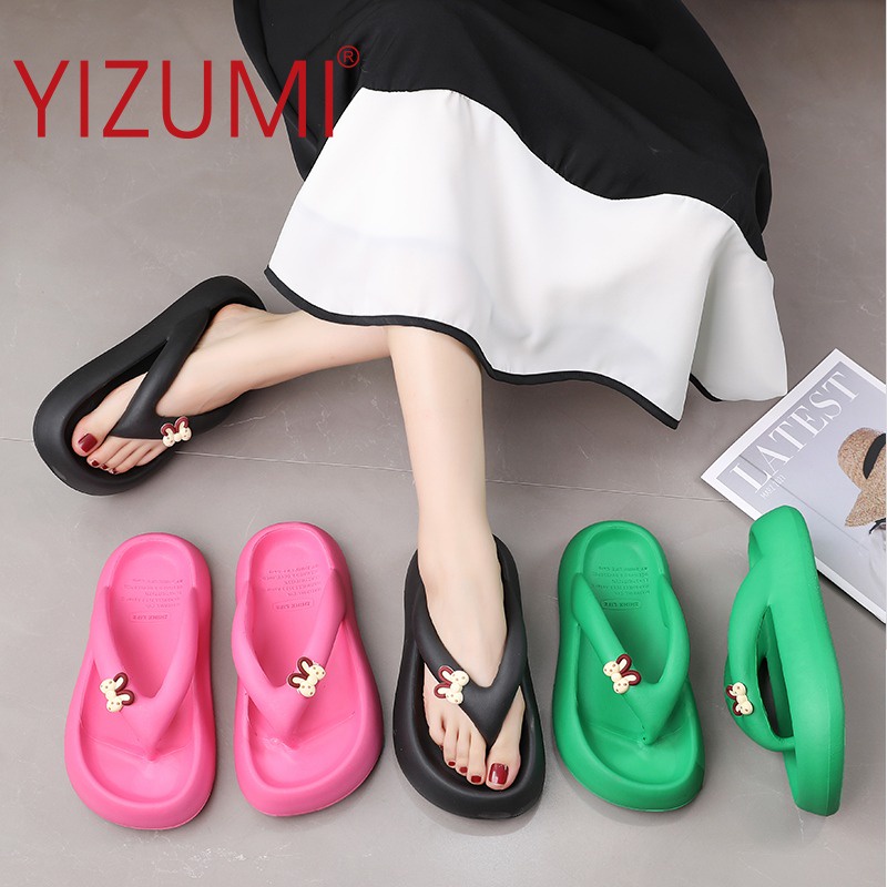 Sandal Jepit Wanita Anti Slip | Sendal Jepit Hak Jelly Yizumi 9016-1