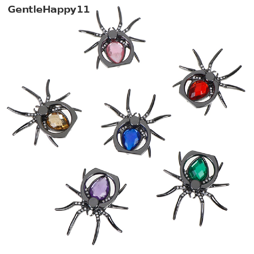 Gentlehappy Metal Spider Ring Holder 360 Rotate Phone Stand Tempat Handphone id