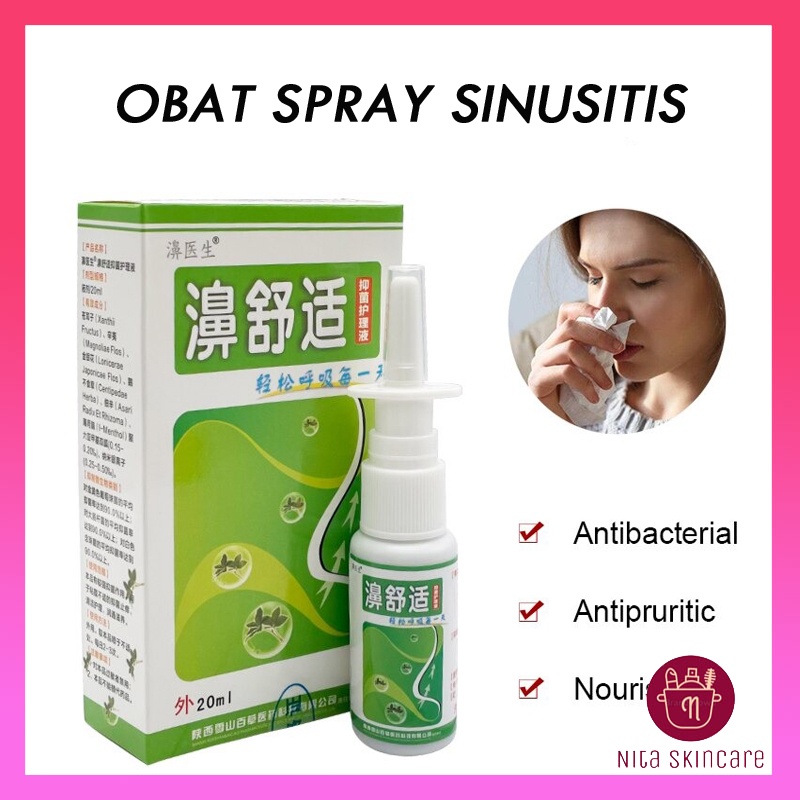 [100% Asli] Obat Spray Sinusitis Semprotan  Hidung Sinusitis Tersumbat dan Mapet Dewasa Anak - Anak
