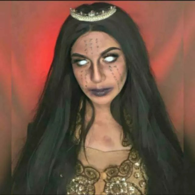 ORIGINAL Softlens Cosplay Anime Bola Mata full Putih White Lathi hantu seram vampire dracula viper/S