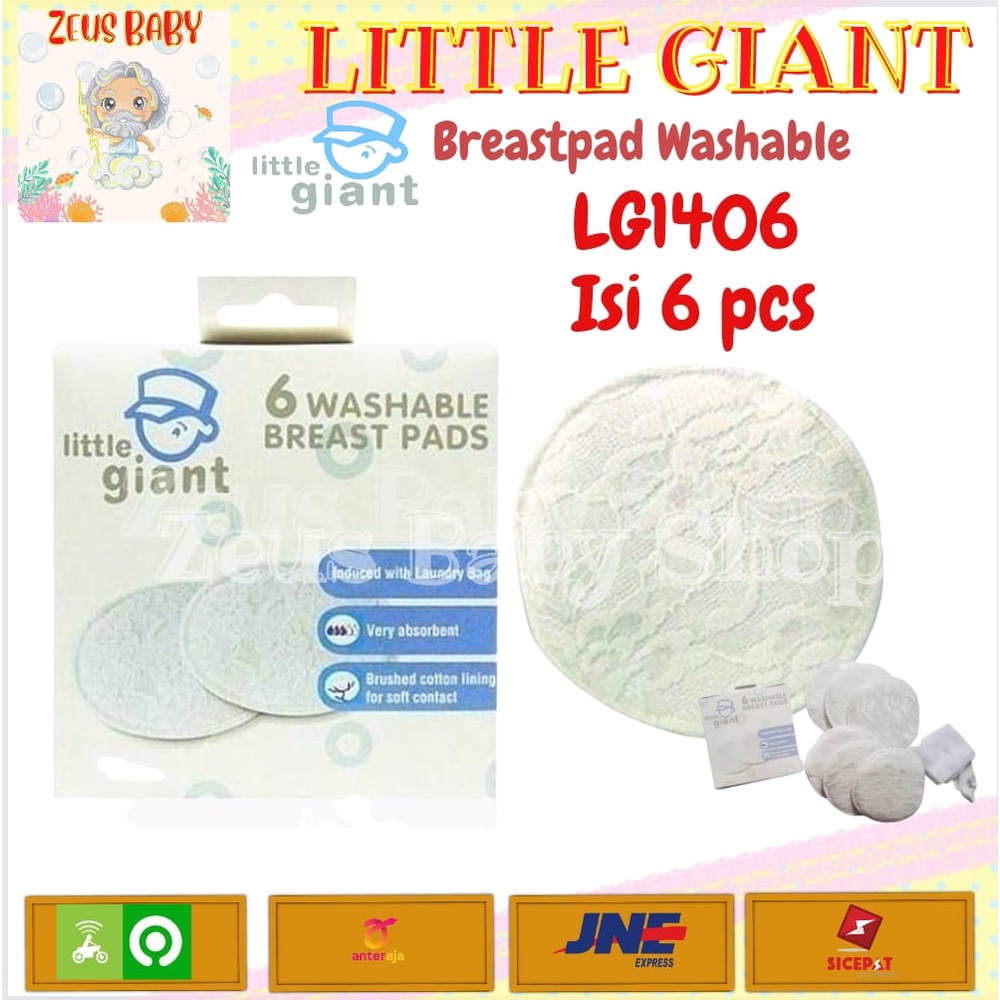 Little Giant LG 1406 Washable Breast Pads 6pcs