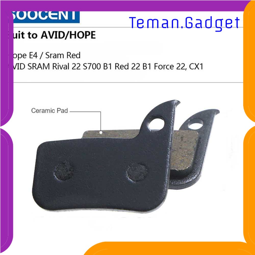 TG-SPD SOOCENT Rem Sepeda Brake Pads AVID SRAM RIVAL HOPE E4 - S-39