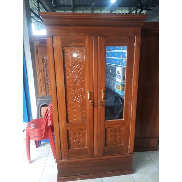 Lemari Jati 2 Pintu