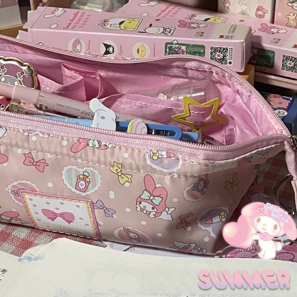 ﺴ№✁Sera kartun Sanrio Melody kotak pensil lucu bernilai tinggi gadis Jepang kotak pensil berkapasitas besar