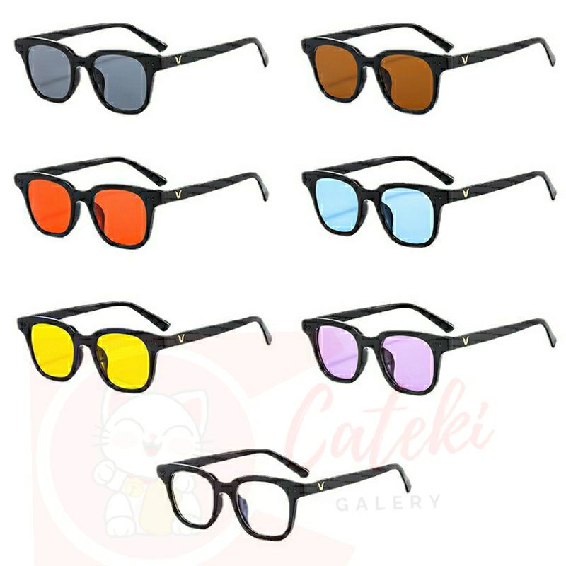 [CTK] PROMO Aksesoris Kacamata Fashion Pria/Wanita Sunglasses Korean Fashion LOGO V KACAMATA CANDY NEW MURAH